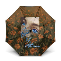Toni Morrison Umbrella Floral Themed Design Featuring The Bluest Eye Cover Art Thought-Provoking Quote - Wonder Print Shop