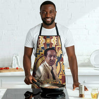 Langston Hughes Apron Vibrant Jazz Age Pattern - Typewriter and Silhouettes Celebration of Harlem Renaissance - Wonder Print Shop