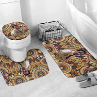 Langston Hughes Bathroom Set Vibrant Jazz Age Pattern - Typewriter and Silhouettes Celebration of Harlem Renaissance - Wonder Print Shop