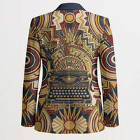 Langston Hughes Blazer Vibrant Jazz Age Pattern - Typewriter and Silhouettes Celebration of Harlem Renaissance - Wonder Print Shop