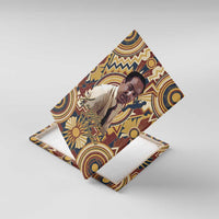 Langston Hughes Canvas Wall Art Vibrant Jazz Age Pattern - Typewriter and Silhouettes Celebration of Harlem Renaissance - Wonder Print Shop