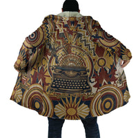Langston Hughes Cloak Vibrant Jazz Age Pattern - Typewriter and Silhouettes Celebration of Harlem Renaissance - Wonder Print Shop