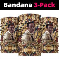 Langston Hughes Neck Gaiter Vibrant Jazz Age Pattern - Typewriter and Silhouettes Celebration of Harlem Renaissance - Wonder Print Shop