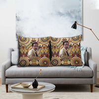 Langston Hughes Pillow Cover Vibrant Jazz Age Pattern - Typewriter and Silhouettes Celebration of Harlem Renaissance - Wonder Print Shop