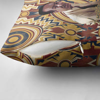 Langston Hughes Pillow Cover Vibrant Jazz Age Pattern - Typewriter and Silhouettes Celebration of Harlem Renaissance - Wonder Print Shop