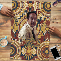 Langston Hughes Puzzle Vibrant Jazz Age Pattern - Typewriter and Silhouettes Celebration of Harlem Renaissance - Wonder Print Shop