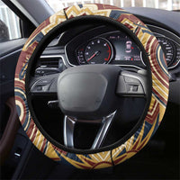 Langston Hughes Steering Wheel Cover Vibrant Jazz Age Pattern - Typewriter and Silhouettes Celebration of Harlem Renaissance - Wonder Print Shop