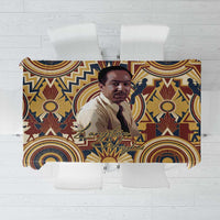 Langston Hughes Tablecloth Vibrant Jazz Age Pattern - Typewriter and Silhouettes Celebration of Harlem Renaissance - Wonder Print Shop