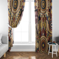 Langston Hughes Window Curtain Vibrant Jazz Age Pattern - Typewriter and Silhouettes Celebration of Harlem Renaissance - Wonder Print Shop