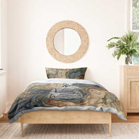 Langston Hughes Bedding Set My Soul Has Grown Deep Like the Rivers - Wonder Print Shop