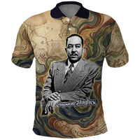 Langston Hughes Polo Shirt My Soul Has Grown Deep Like the Rivers - Wonder Print Shop