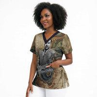Langston Hughes Scrub Top My Soul Has Grown Deep Like the Rivers - Wonder Print Shop
