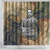 Langston Hughes Shower Curtain My Soul Has Grown Deep Like the Rivers - Wonder Print Shop