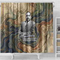 Langston Hughes Shower Curtain My Soul Has Grown Deep Like the Rivers - Wonder Print Shop