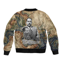 Langston Hughes Sleeve Zip Bomber Jacket My Soul Has Grown Deep Like the Rivers - Wonder Print Shop