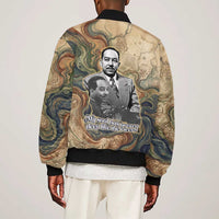 Langston Hughes Sleeve Zip Bomber Jacket My Soul Has Grown Deep Like the Rivers - Wonder Print Shop