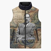 Langston Hughes Sleeveless Puffer Jacket My Soul Has Grown Deep Like the Rivers - Wonder Print Shop