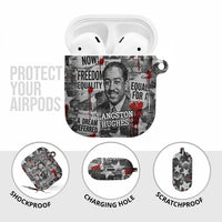 Langston Hughes AirPods Case Urban Brick Wall Design with Protest Art and Poetry Powerful Quotes - Wonder Print Shop