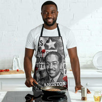 Langston Hughes Apron Urban Brick Wall Design with Protest Art and Poetry Powerful Quotes - Wonder Print Shop