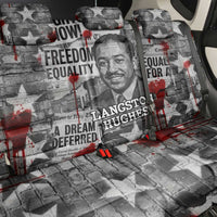 Langston Hughes Back Car Seat Cover Urban Brick Wall Design with Protest Art and Poetry Powerful Quotes - Wonder Print Shop
