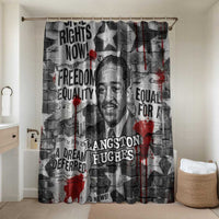 Langston Hughes Bathroom Set Urban Brick Wall Design with Protest Art and Poetry Powerful Quotes - Wonder Print Shop