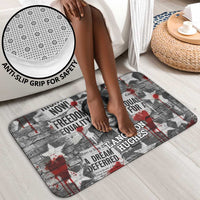 Langston Hughes Bathroom Set Urban Brick Wall Design with Protest Art and Poetry Powerful Quotes - Wonder Print Shop