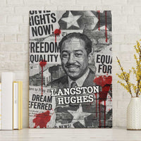 Langston Hughes Canvas Wall Art Urban Brick Wall Design with Protest Art and Poetry Powerful Quotes - Wonder Print Shop