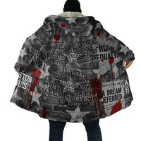 Langston Hughes Cloak Urban Brick Wall Design with Protest Art and Poetry Powerful Quotes - Wonder Print Shop