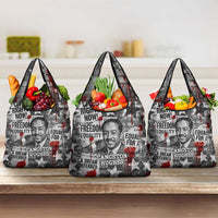 Langston Hughes Grocery Bag Urban Brick Wall Design with Protest Art and Poetry Powerful Quotes - Wonder Print Shop
