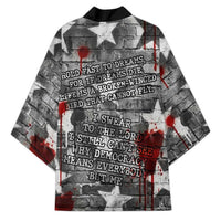Langston Hughes Kimono Urban Brick Wall Design with Protest Art and Poetry Powerful Quotes - Wonder Print Shop