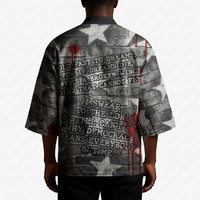 Langston Hughes Kimono Urban Brick Wall Design with Protest Art and Poetry Powerful Quotes - Wonder Print Shop