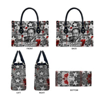 Langston Hughes Leather Bag Urban Brick Wall Design with Protest Art and Poetry Powerful Quotes - Wonder Print Shop