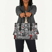 Langston Hughes Leather Bag Urban Brick Wall Design with Protest Art and Poetry Powerful Quotes - Wonder Print Shop