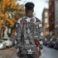 Langston Hughes Long Sleeve Shirt Urban Brick Wall Design with Protest Art and Poetry Powerful Quotes - Wonder Print Shop