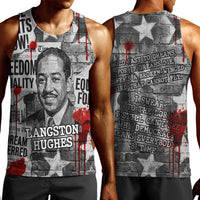 Langston Hughes Men Tank Top Urban Brick Wall Design with Protest Art and Poetry Powerful Quotes - Wonder Print Shop
