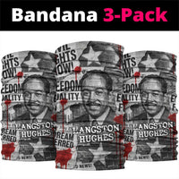 Langston Hughes Neck Gaiter Urban Brick Wall Design with Protest Art and Poetry Powerful Quotes - Wonder Print Shop