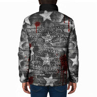 Langston Hughes Padded Jacket Urban Brick Wall Design with Protest Art and Poetry Powerful Quotes - Wonder Print Shop