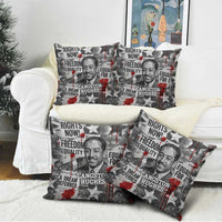 Langston Hughes Pillow Cover Urban Brick Wall Design with Protest Art and Poetry Powerful Quotes - Wonder Print Shop