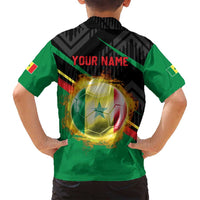 Custom Senegal Family Matching Tank Maxi Dress and Hawaiian Shirt Lion Graphic, National Flag, Fiery Soccer Ball - Bold African Pride Design - Wonder Print Shop