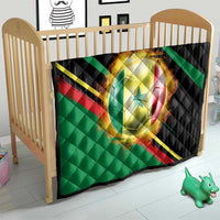 Custom Senegal Quilt Lion Graphic, National Flag, Fiery Soccer Ball - Bold African Pride Design - Wonder Print Shop