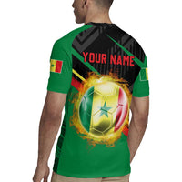 Custom Senegal Rugby Jersey Lion Graphic, National Flag, Fiery Soccer Ball - Bold African Pride Design - Wonder Print Shop