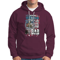 Veteran Dad Hoodie I Know Heaven Is A Beautiful Place Because They Have My Dad - Wonder Print Shop