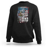 Veteran Dad Sweatshirt I Know Heaven Is A Beautiful Place Because They Have My Dad - Wonder Print Shop