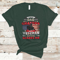 I am a Dad Grandpa Veteran T Shirt Nothing Scares Me - Wonder Print Shop