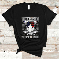 Veteran T Shirt I Served I Sacrificed I Reget Nothing - Wonder Print Shop