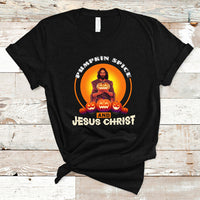Christian T Shirt Pumpkin Spice and Jesus Christ - Wonder Print Shop