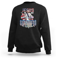 Christian Sweatshirt Jesus Is My Superhero - Wonder Print Shop