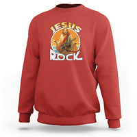 Christian Sweatshirt Jesus Is My Rock - Wonder Print Shop