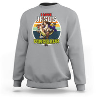 Funny Christian Sweatshirt I Love Jesus And Dinosaur - Wonder Print Shop