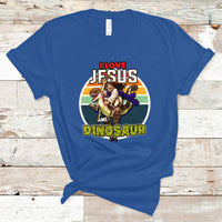 Funny Christian T Shirt I Love Jesus And Dinosaur - Wonder Print Shop
